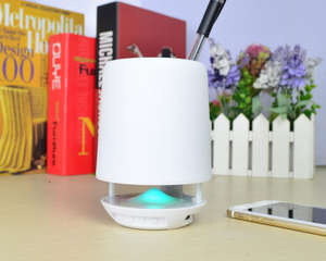 Support de stylo de veilleuse bon marché avec haut-parleur LED rétro-éclairé lampe de bureau intelligente google haut-parleur intelligent LED <span class=keywords><strong>musique</strong></span> haut-parleur d'ordinateur - Product Image 5