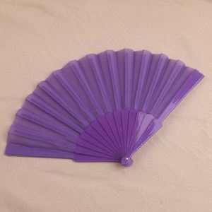 Abanicos de Mano Plegables de Plástico de 23 cm, Coloridos y Personalizados, Estilo Festivo para Mujeres, Modelo PS, Accesorio de Juguete - Product Image 6