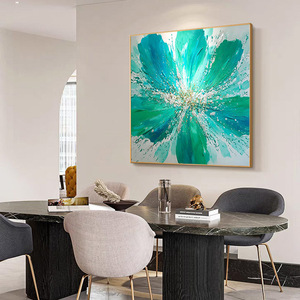 Hand Painted Oil Painting Abstract Floral <b>Art</b> 3D Visual Effect For Living Room And Dining Room Decorative Wall <b>Art</b> - Product Image 4