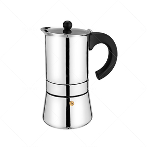 <span class=keywords><strong>Cafetera</strong></span> Italiana Tenrey para Espresso, <span class=keywords><strong>4</strong></span>/6/10 <span class=keywords><strong>Tazas</strong></span>, Inducción, Acero Inoxidable, <span class=keywords><strong>Cafetera</strong></span> Moka para Estufa - Product Image 1