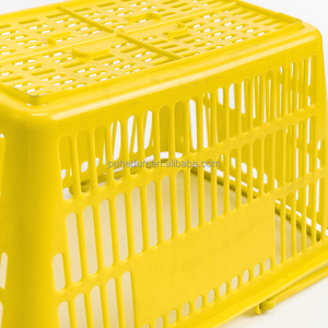 Panier à provisions en plastique pliable rose à deux poignées pour supermarché et centre commercial - Product Image 4