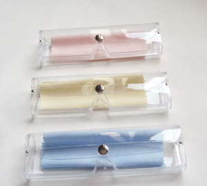 サングラスケース高級クリアPVCレザーディスプレイ眼鏡バッグポーチ紙箱サンアイグラス包装 - Product Image 2