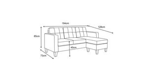 Divano Moderno a L in Tessuto, <span class=keywords><strong>Design</strong></span> Salvaspazio per Hotel e Soggiorno Domestico - Product Image 3