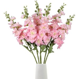 <b>Artificial</b> Silk Single Hyacinth Violet Larkspur <b>Flower</b> for Floral Arrangement Home Hotel Wedding Decoration - Product Image 1
