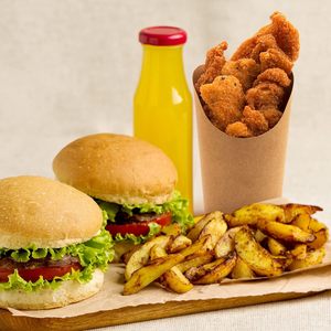 Boîtes à emporter pour gaufres, beignets et sauces, en papier kraft personnalisé, biodégradable, recyclé, imperméable, avec pelliculage mat - Product Image 3