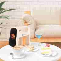Machine à Latte Art Intelligente par EVEBOT : Imprimez des Photos et des Dessins Animés sur la Mousse de Café et le Yaourt avec Contrôle par Écran Tactile