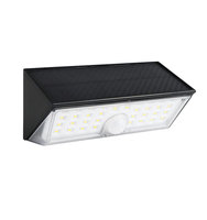 Lampe murale solaire multifonctionnelle à détection de mouvement 480 lumens, lampe de jardin LED avec 38 LED