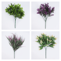 LO-138 Vente en gros de buissons artificiels verts avec certification ignifuge B1 pour les halls d'hôtel et la décoration d'événements