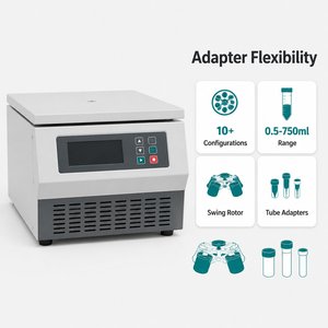 Centrífuga Veterinaria Profesional Clearsight Cgcsz-004 para Tratamiento PRP, 4200 rpm, 4x750 ml, Pantalla Táctil, Rotor Capilar, Bloqueo de Seguridad - Product Image 2