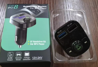 X8 X3 X3S double USB lecteur Mp3 de voiture rapide rapide QC 1.2-3A chargeur BT kit d'appel mains libres BT modulateur d'émetteur fm sans fil