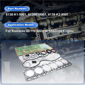 Junta de culata Yiling Mechanics 6D110 para excavadora Komatsu PC300-5 PC310, pieza de repuesto - Product Image 2