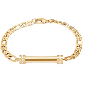 Bracelet urne en acier inoxydable pour cendres, bijou commémoratif, souvenir personnalisé, cadeau avec logo sur mesure - Product Image 1