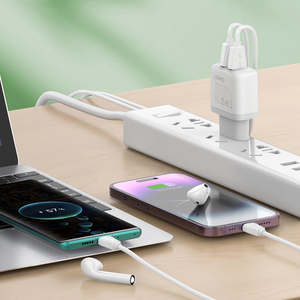 LDNIO Trendprodukte 2024 Neuheiten A2221 EU-Stecker 12W Mini Dual USB Schnell-Wandladegerät Adapter für iPhone - Product Image 3
