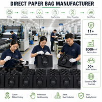 . Sacs cadeaux en papier personnalisés pour salon de thé avec poignées en ruban, impression offset, 300 g/m², écologiques, pour le thé en vrac, vente au détail et en gros