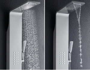 Columnas <span class=keywords><strong>de</strong></span> Panel <span class=keywords><strong>de</strong></span> <span class=keywords><strong>Ducha</strong></span> Doradas Cepilladas, Acero Inoxidable 304, Jets <span class=keywords><strong>de</strong></span> Spa en Cascada, Panel <span class=keywords><strong>de</strong></span> <span class=keywords><strong>Ducha</strong></span> Inteligente - Product Image 2