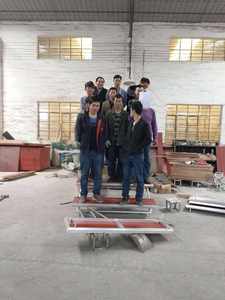 Plataforma Modular Plegable de Aluminio para Coro, Podio para Cantantes, Atril para Coro, Escenario para Audiencia, para Orquesta y Escuela, Fácil de Instalar - Product Image 4