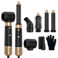 Sèche-cheveux multi-styler 6 en 1, lisseur professionnel en une seule étape, outils de coiffage automatique pour boucler les cheveux, brosse à air chaud