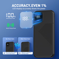 Banque d'alimentation haute capacité 10000mAh, vente flash, écran LCD, matériau ABS, sortie PD 20W type-C, câble intégré pour téléphone, livraison gratuite