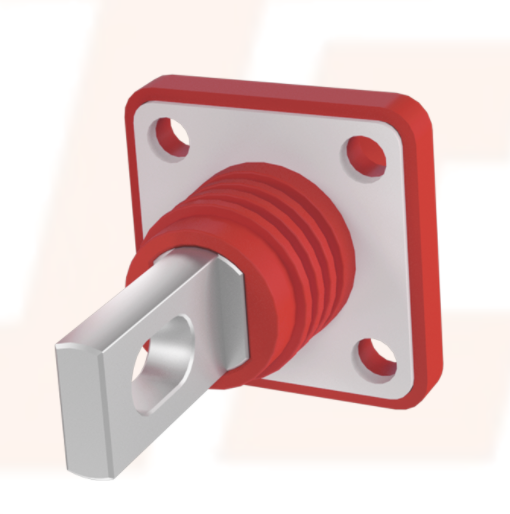 Type de trou traversant-prise-rouge