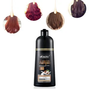 Wholesale Coconut Oil Hair Dye Organic Magic Color Hair Dye Shampoo In Home Use Hair Color Shampoo 14 Colors