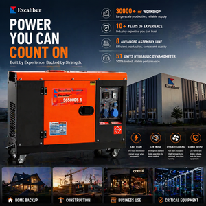 Générateur silencieux 4kva 5kva 6kva 7kva 6.5kva triphasé 50 Hz 60 5000 Watt, pièces de générateur S6500DS-5, excellent rapport qualité-prix - Product Image 5
