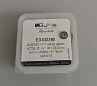 Карбидные круги Bohle (Германия) BO 03A145HI, 5.6x1.08x1.42, 145 градусов, толщина 2-25 мм, для резки стекла, с подачей масла