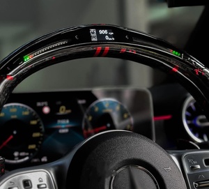 พวงมาลัยแอลอีดีคาร์บอนไฟเบอร์ปลอมแปลงสำหรับ AMG A C GLA G-<span class=keywords><strong>Class</strong></span> 2014-2024 - Product Image 2