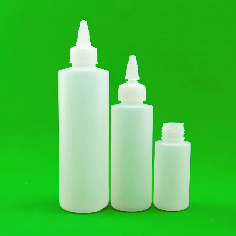 30 מ "ל 60 מ" ל 100 מ "ל 120 מ" ל 500 hdpe בקבוק שמן פלסטיק לסחוט בקבוק לשימוש נוזלי