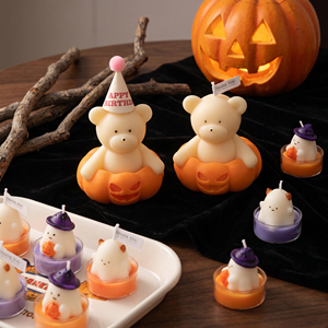 Linda <span class=keywords><strong>Vela</strong></span> Aromática con Forma de Sombrero de Bruja y Fantasma <span class=keywords><strong>para</strong></span> Decoración de Fiesta de Halloween, Regalo Festivo - Product Image 5