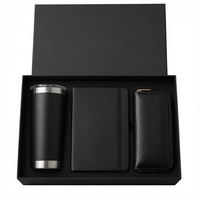Coffret Cadeau d'Entreprise Premium pour Noël et le Nouvel An Chinois : Gobelet en Acier Inoxydable, Carnet en PU, Portefeuille en Cuir pour Entreprises