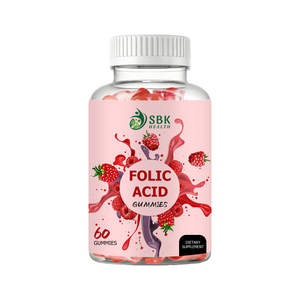 Best Selling Foltc Acid Gummies with Folic Acid For Prenatal Pregnancy and Every Day Support Raspberry Flavored Gummies - Product Image 1