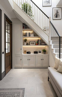 Meubles bar pour la maison dissimulés sous les escaliers et sous la rampe d'escalier : Idées de design pour mini-bars
