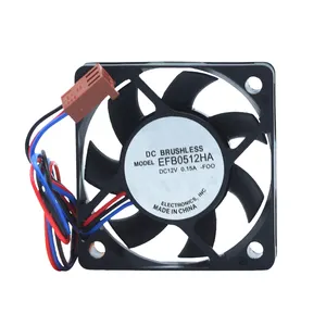EFB0512HA Ventilador axial 12V 0.73A 4 fios para Cooler Master Ventilador de refrigeração com rolamento de esferas DC12V com 3 pinos 4 pinos PWM