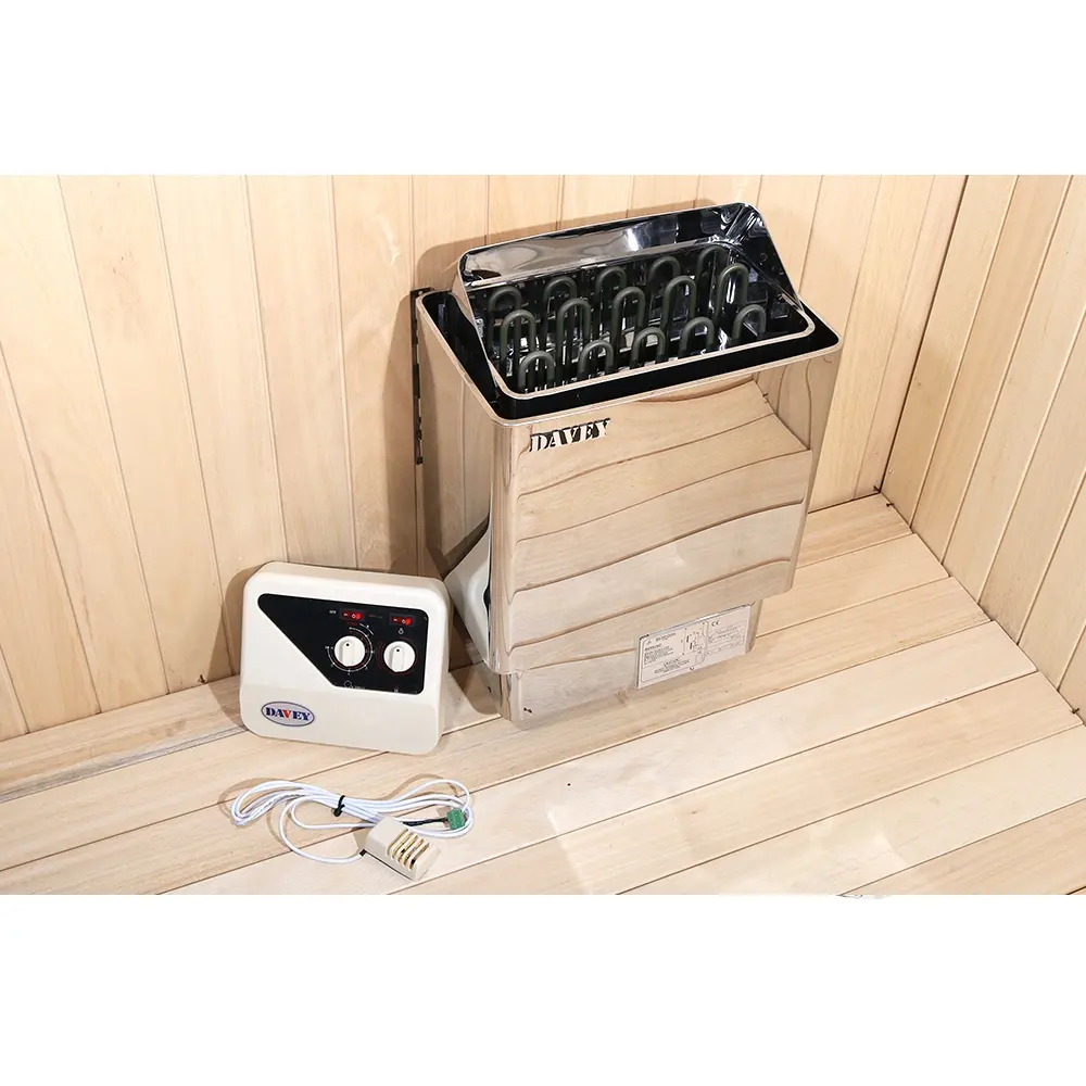 Aquecedor elétrico seco da sauna, acessórios de sala de vapor inoxidável