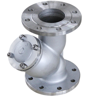 Filtre/Siège filtrant en Y à bride en acier inoxydable SS304 et acier au carbone, modèle GL41W-16C, pour pipeline soudé de grand diamètre