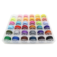 84pcs Kit de fils à coudre 36 couleurs Kit de fils pour machine à coudre 500Yards par bobines de fil polyester