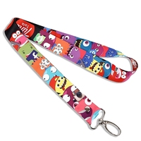 Personnalisé Nylon Polyester Personnalisé Laynards Imprimer Porte-clés Sangle de cou Médaille Sublimé Porte-cartes Lanière avec logo Personnalisé