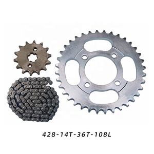 Giá tốt Phụ tùng xe máy 428 15t 41T 116L bánh và chuỗi hoàn chỉnh bộ truyền động cho Honda <span class=keywords><strong>cg150</strong></span> GL125 CB125 - Product Image 5