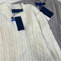 Pull-over Designer en Maille Torsadée à Col Roulé pour Femmes et Hommes avec Logo Brodé pour Polo Hiver Respirant