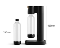 Machine à soda manuelle portable 1L pour eau gazeuse froide, sans BPA, en plastique, pour hôtel et usage domestique