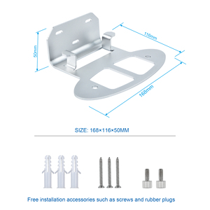Support mural pour routeur <span class=keywords><strong>Orbi</strong></span> <span class=keywords><strong>WiFi</strong></span> 6 E963 B863 RBK753 RBK852 RBK853 RBS750 RBS751, support mural en aluminium Netgear, paquet de 2 - Product Image 4