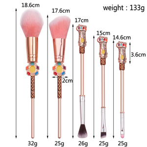 Marvels <span class=keywords><strong>Avengers</strong></span> 5PCs pinceles de maquillaje Set Powder Blush Eyeshadow Eyebrow Makeup Brush Tool Kit - Product Image 6