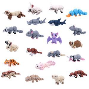 Giocattoli di Animali Selvatici Personalizzati con Stampa 3D, Articolazioni Mobili, Statuette Mini Multicolore in PLA, Giocattoli Educativi per Bambini, Fornitura all'Ingrosso - Product Image 1