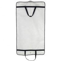 Sacs à vêtements en vrac avec logo personnalisé Robes de mariée en coton avec couverture en satin et poches avec fermeture éclair Rangement suspendu pour hommes femmes
