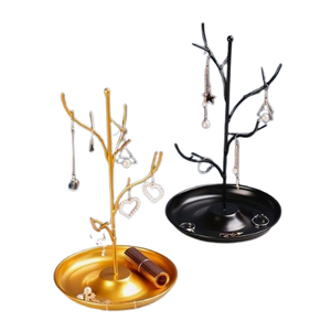 Look chic collier fait main en métal présentoir de bijoux multi-sections pour la décoration de la coiffeuse - Product Image 4