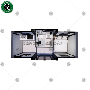 Casa Contenedor Expandible de 2-3 Dormitorios al por Mayor, Montaje Rápido, Paquete Plano, Hogar Prefabricado, Villa Pequeña con Panel Sándwich - Product Image 6