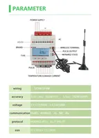 Medidor de Energía Acrel ADW300-HJ-D16 3P4W con Protocolo Modbus TCP/MQTT para Riel DIN, Monitor de Energía para Edificios Comerciales con Gestión Remota