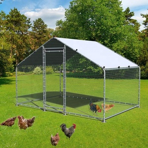 Gallinero Metálico Grande con Cubierta para Patio Exterior, para 6-10 Pollos - Product Image 2