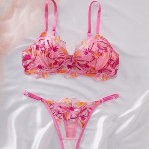 2026 Populaire <span class=keywords><strong>Sex</strong></span> Lingerie Set Van Hoge Kwaliteit Pure Sensuele Vrouwen, Prachtig Borduurwerk, Sexy Doorzichtige Bh - Product Image 2