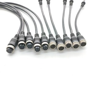Cable de Alimentación con Conector de Aviación M16 GX16 M12, Cable de Extensión para Equipos Industriales Moldeado por Inyección, Material PVC - Product Image 3